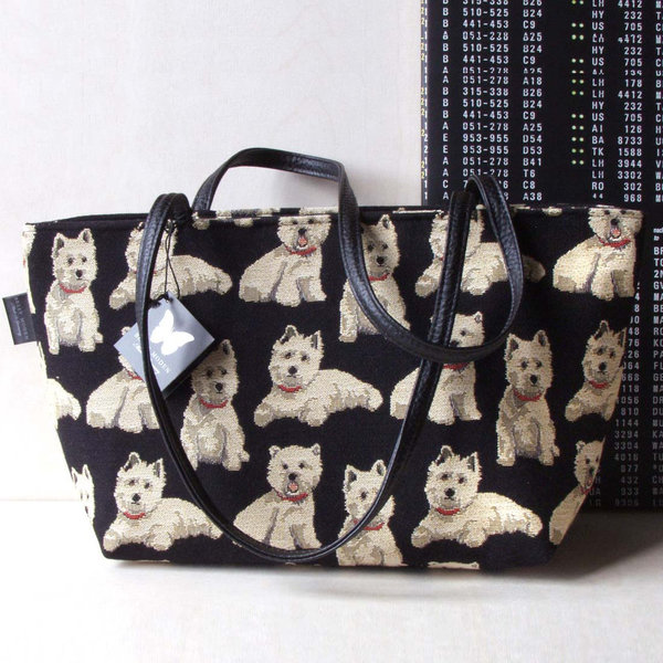 Handtasche Westie Hundemotiv von Belly Moden