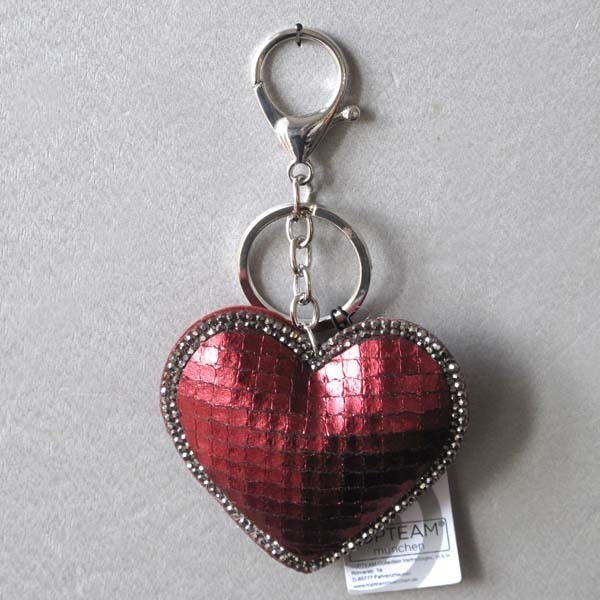 Herz rot Schlüssel- / Taschenanhänger von TOPTEAM