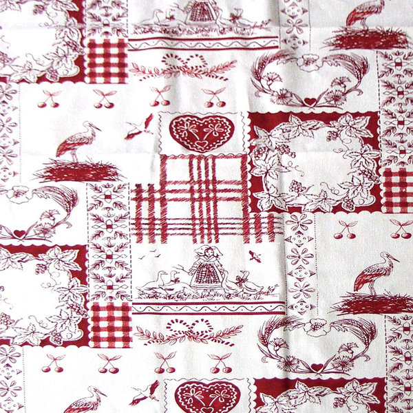 Tischdecke Alsace weiß-rot von Georges G.