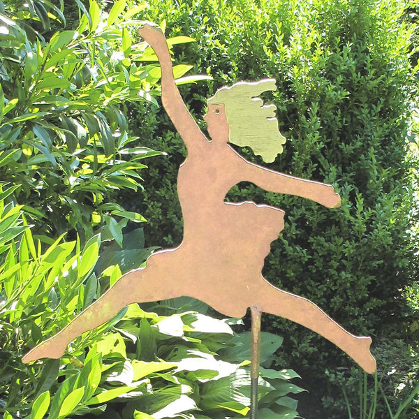 Figur Lebensfreude Rost-Gartendeko von Susanne Boerner