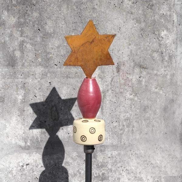 Stele Stern Gartendeko von Susanne Boerner