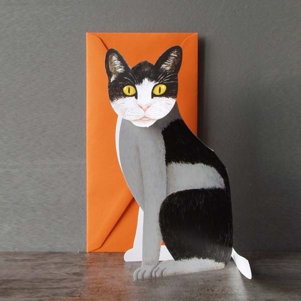 Katze 3-D Tierfaltkarte von Gollnow Paper Creations