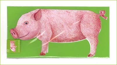 Schwein 3-D Tierfaltkarte von Gollnow Paper Creations