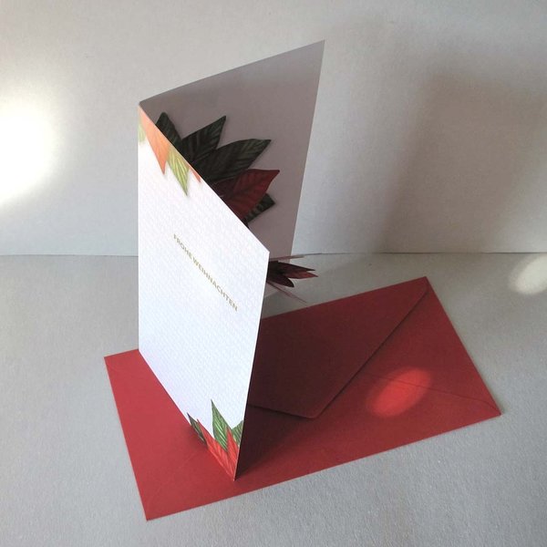 Weihnachtsstern Pop-up Karte von Gollnow Paper Creations