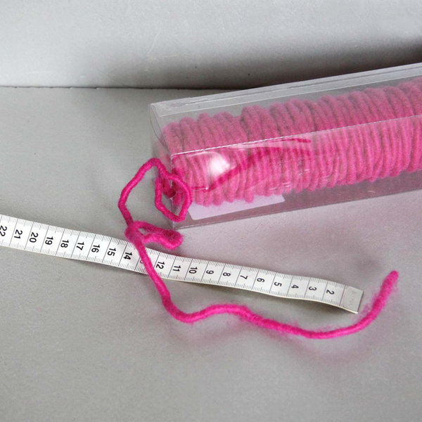 Dochtfaden pink Wollfilz Meterware von Lehner Wolle