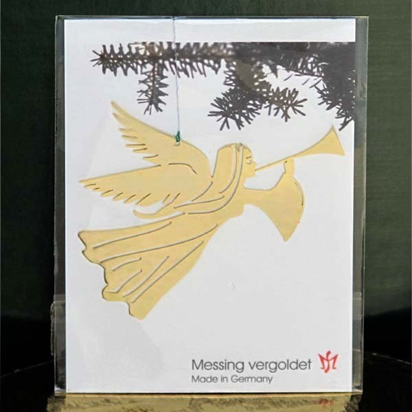 Anhänger Engel mit Posaune Christbaumschmuck von Martin Schmidt Metallkunst