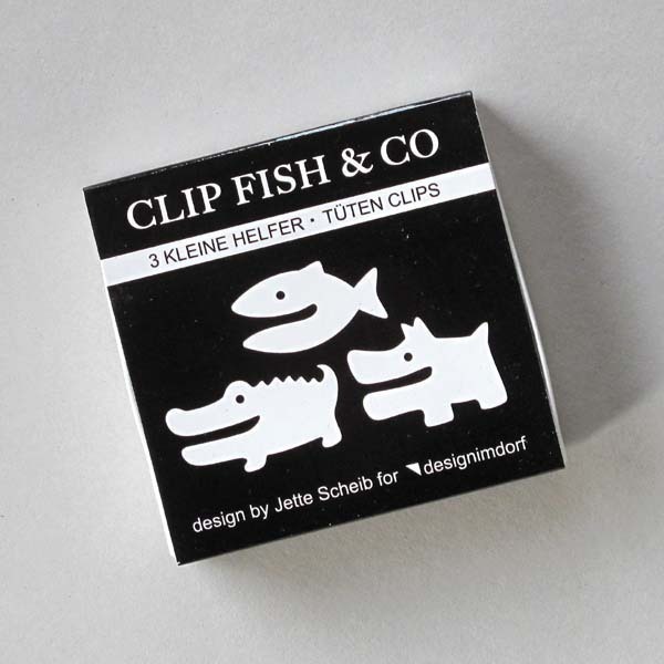 CLIP FISH & Co Tüten Clips 3er Set von designimdorf