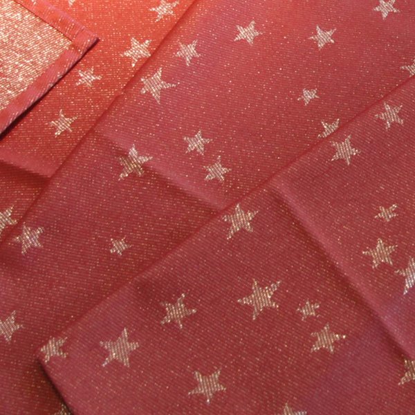 Tischläufer Starlight rot-gold 50x150cm Sterne von Driessen