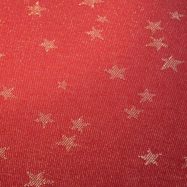 Tischdecke Starlight rot-gold 85x85cm Sterne von Driessen
