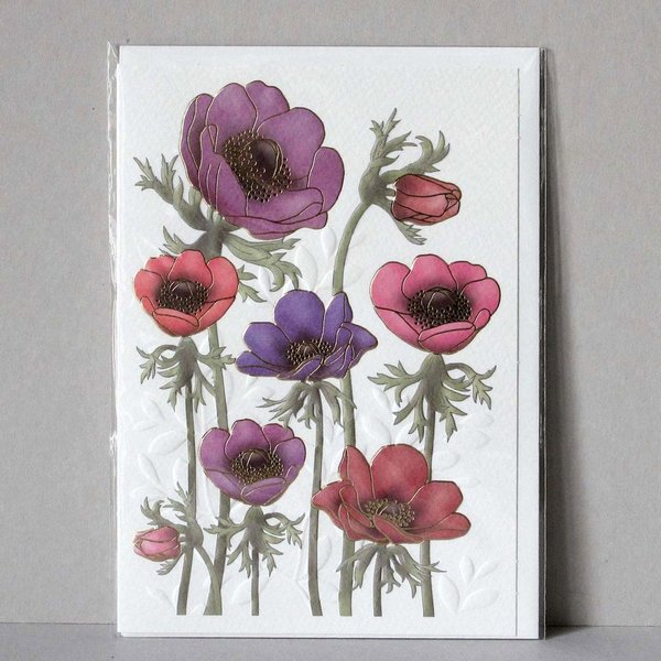 Klappkarte Flowers Anemone Grußkarte von ACTEtre