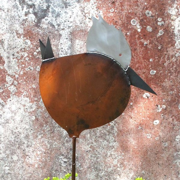 Feuervogel Metallstecker von Susanne Boerner