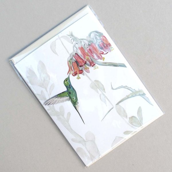 Kolibri Faltkarte mit Umschlag von tausendblatt