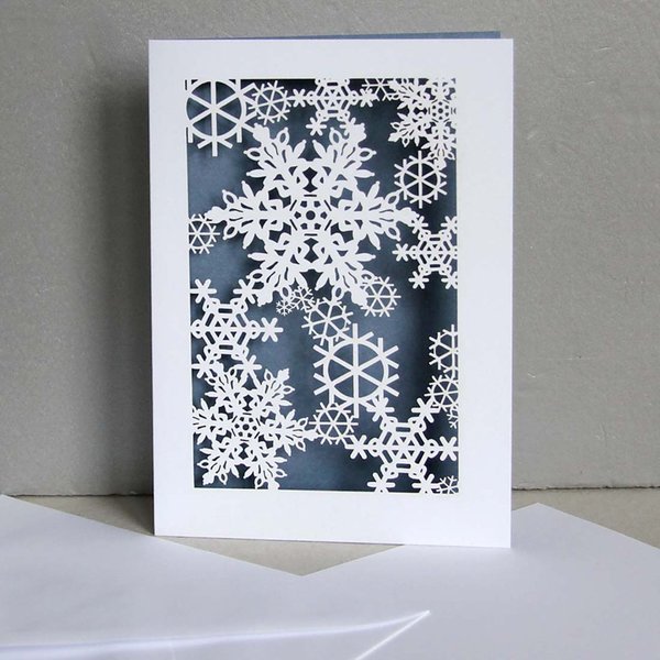 Delicatissimo Snowflakes Schneeflocken Klappkarte von ACTEtre