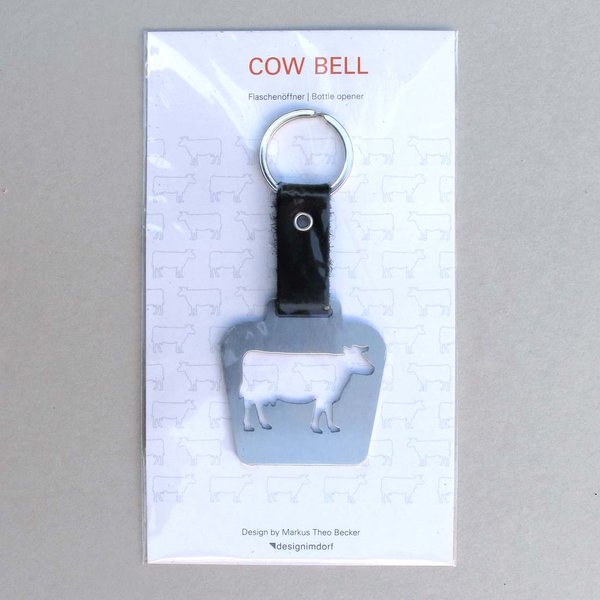 Flaschenöffner Cow Bell Edelstahl von designimdorf