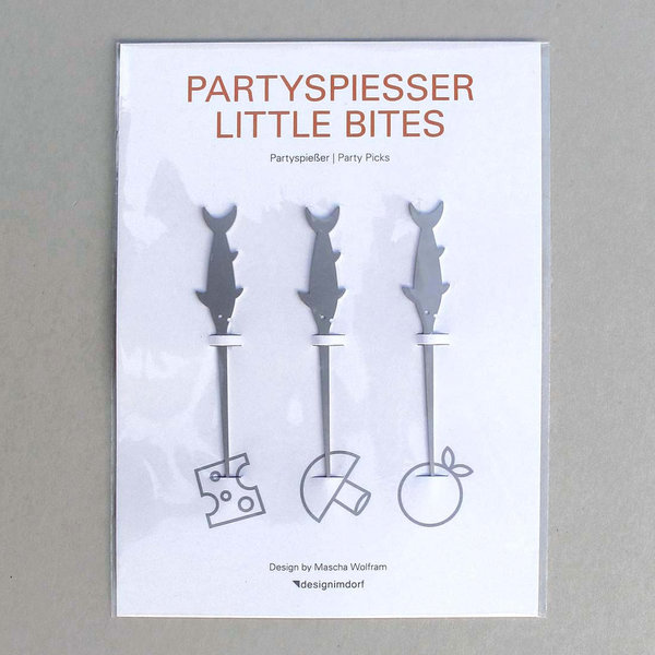 Little Bites Spießer 3er Set Edelstahl von designimdorf