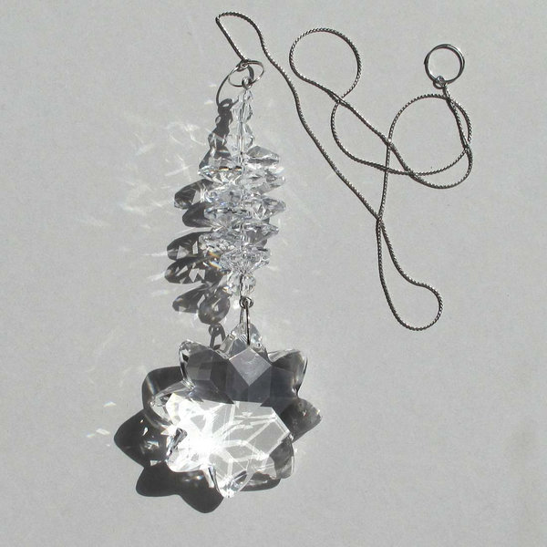 Deko-Anhänger Kristall-Kette Blume von Martin Schmidt Metallkunst